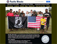 Tablet Screenshot of pacificwrecks.com